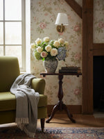 Load image into Gallery viewer, Luvora Fabric Shade Wall Sconce with Drum Shade - Classic Pleated Sconce Light
