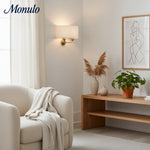 Bild in Gallery-Viewer laden, Tela Eleganter Stoffschirm Wandleuchte mit Veredeltem Metallrahmen für Wohnzimmer und Schlafzimmer