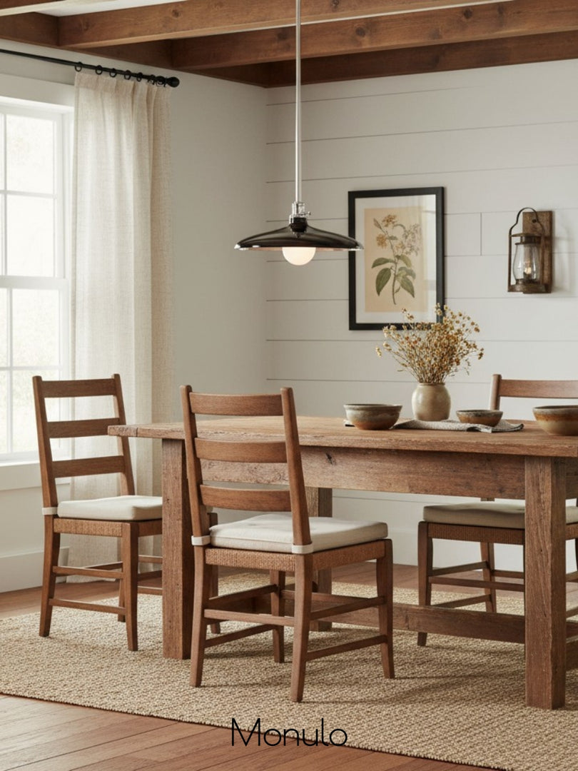 Forvara Farmhouse Metal Pendant Light – Metal Rod Light For Any Space