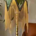 Bild in Gallery-Viewer laden, Gold tone tassel and shade trim detail