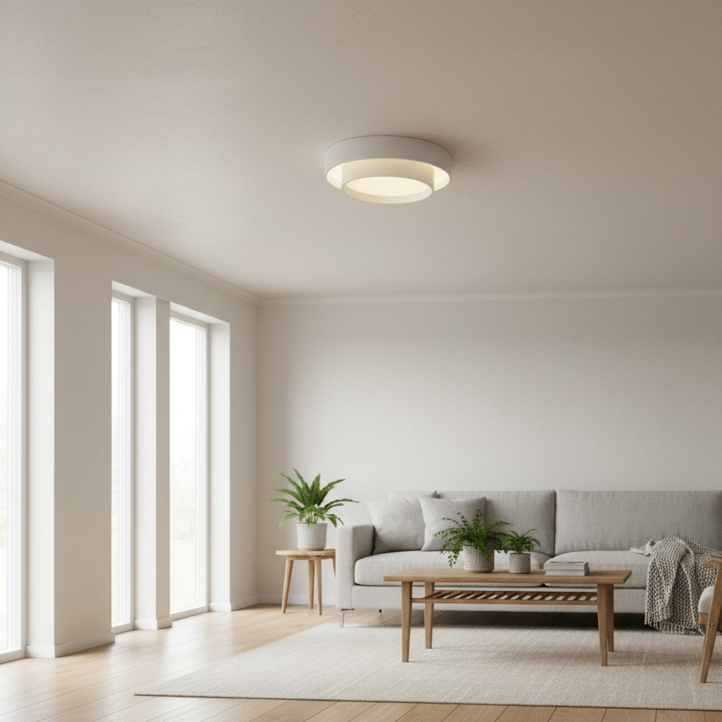 Lámpara de Techo Redonda LED Duomel - Lámpara de Techo Minimalista para Comedor N26