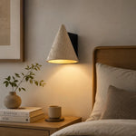 Load image into Gallery viewer, Natural bedside scene with warm stone wall lamp