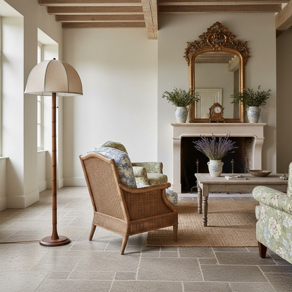 Lampadaire Sculptural Elmora avec Base Texturée – Luminaire Moderne sur Pied pour Salon