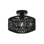 Load image into Gallery viewer, Woven Lantern Boho Radiance Rattan Ceiling Light