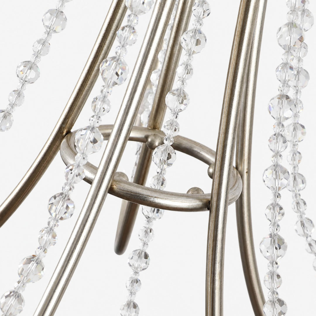 Silver Crystal Branch Chandelier