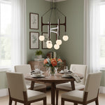 Charger l'image dans la visionneuse de galerie, Lustre en Bois Auralith à Bras Multiples - Éclairage Naturel Moderne pour Salon et Salle à Manger