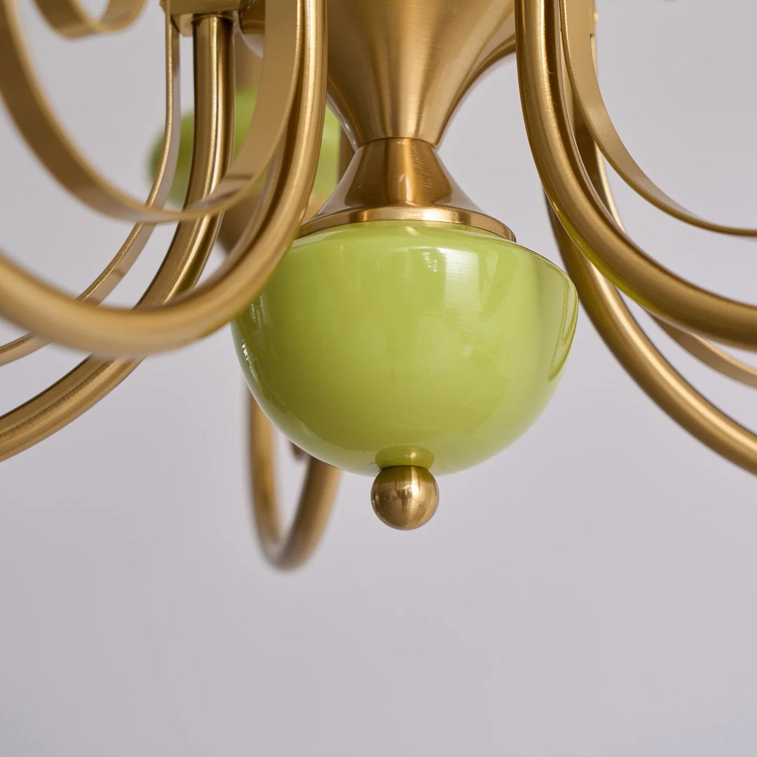 Lustre sphérique en pierre de luxe moderne Radiara, design sculptural en couches pour salon et hall d'entrée