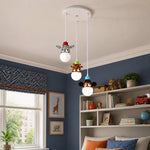 Bild in Gallery-Viewer laden, Kids animal pendant light interior view