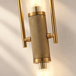 Bild in Gallery-Viewer laden, Vintage Glass Double Wall Lamp with Long Rod