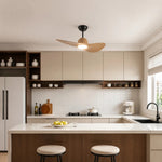 Cargar imagen en el visor de la Galería, Designer Hat Two-Blade Ceiling Fan Light scene image