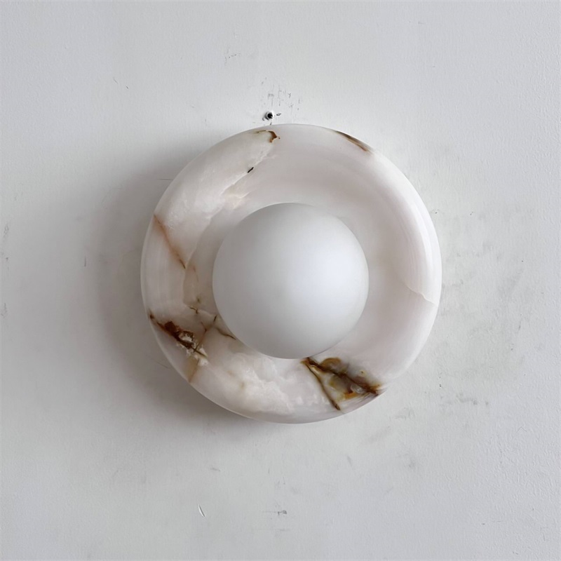Applique Orli en jade blanc