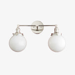Load image into Gallery viewer, Lumio Globe Glass Globe Vanity Light - Modern Two Light Bathroom Sconce
