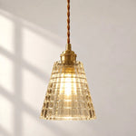 Load image into Gallery viewer, Nordic Brass Colored Glass Pendant Lamp
