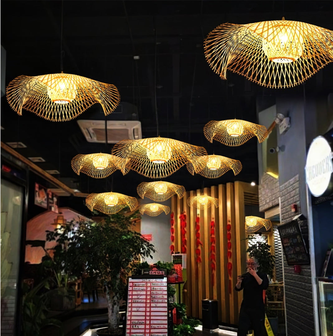 Natural Woven Shade Plug-In Light