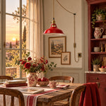 Charger l'image dans la visionneuse de galerie, Red pendant in a country kitchen