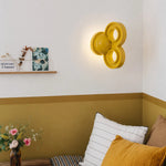 Cargar imagen en el visor de la Galería, Yellow wall light in a soft sofa and bedside corner