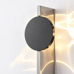 Cargar imagen en el visor de la Galería, Ripple Head Turning Disc Brushed Metal Wall Sconce