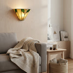 Load image into Gallery viewer, TiffStar Art Nouveau Leaf Motif Tiffany Wall Sconce - Vintage Inspired Accent Lighting for Hallway and Living Room