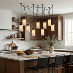 Bild in Gallery-Viewer laden, Cream Alabaster Chain Hardwired Pendant Light