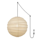 Charger l'image dans la visionneuse de galerie, Bamboo Ribbed Mulberry Paper Swag Pendant