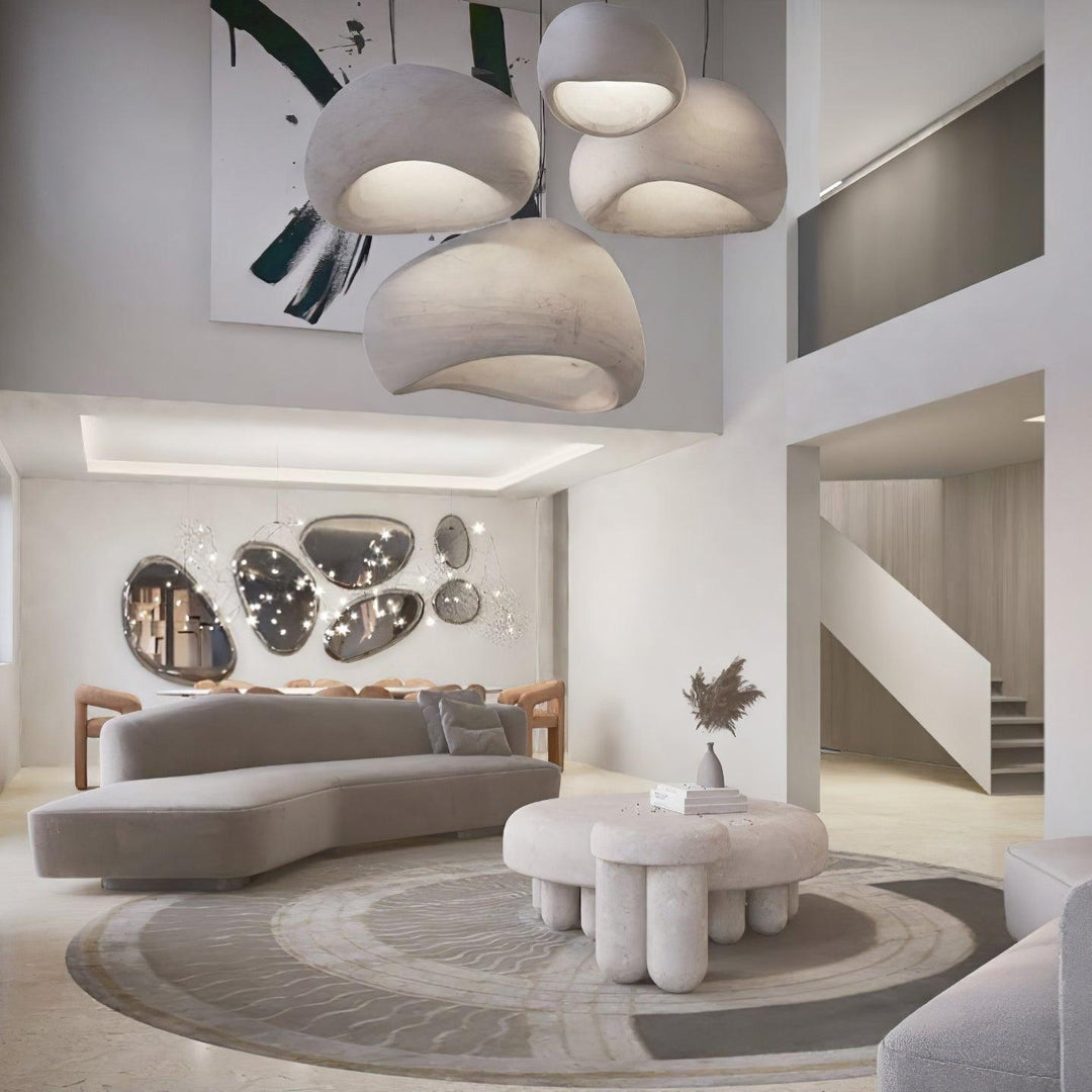 Sculptural Polystyrene Plug-In Pendant Light