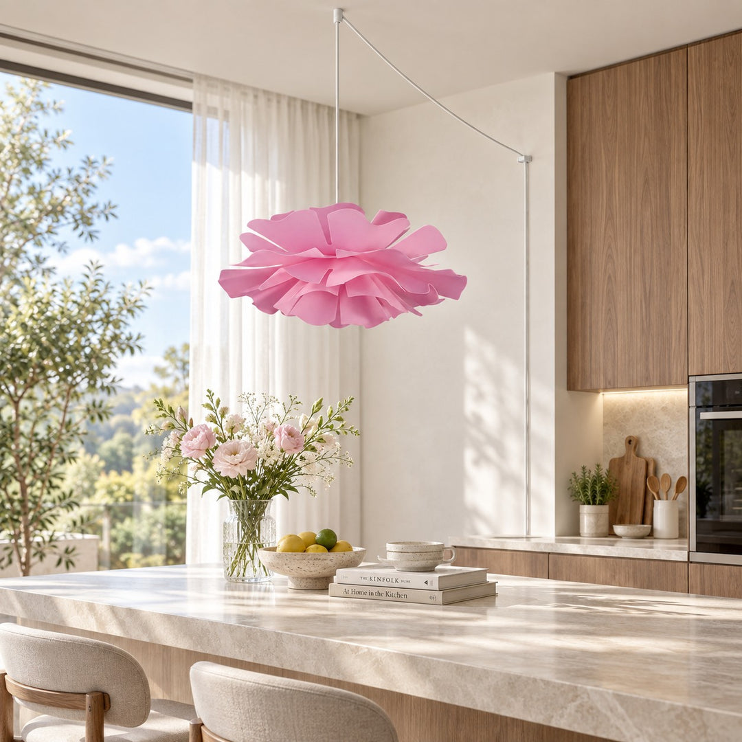 Sculptural Flower Pendant Lamp