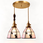 Charger l'image dans la visionneuse de galerie, Cat and Butterfly Stained Glass Pendant Light