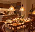 Charger l'image dans la visionneuse de galerie, Crackle Glass Brass Pendant Light