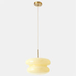 Load image into Gallery viewer, Coloria Opal Glass Pendant Drop Light — Designer Glass Scandinavian Suspension Light for Kitchen or Foyer
