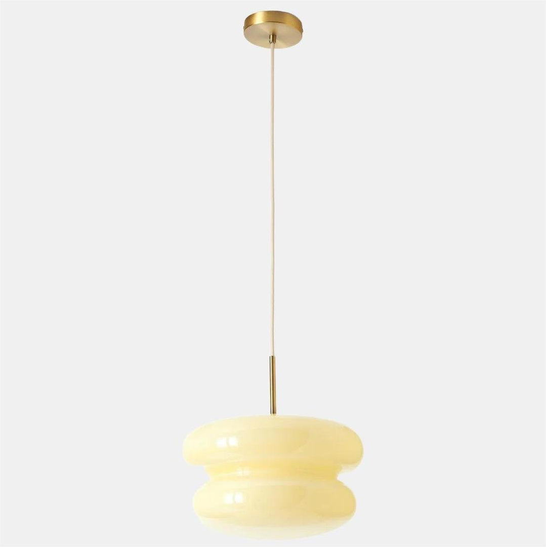 Coloria Opal Glass Pendant Drop Light — Designer Glass Scandinavian Suspension Light for Kitchen or Foyer