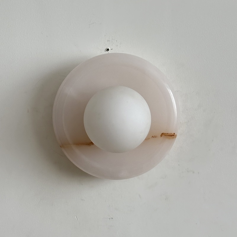 Applique Orli en jade blanc