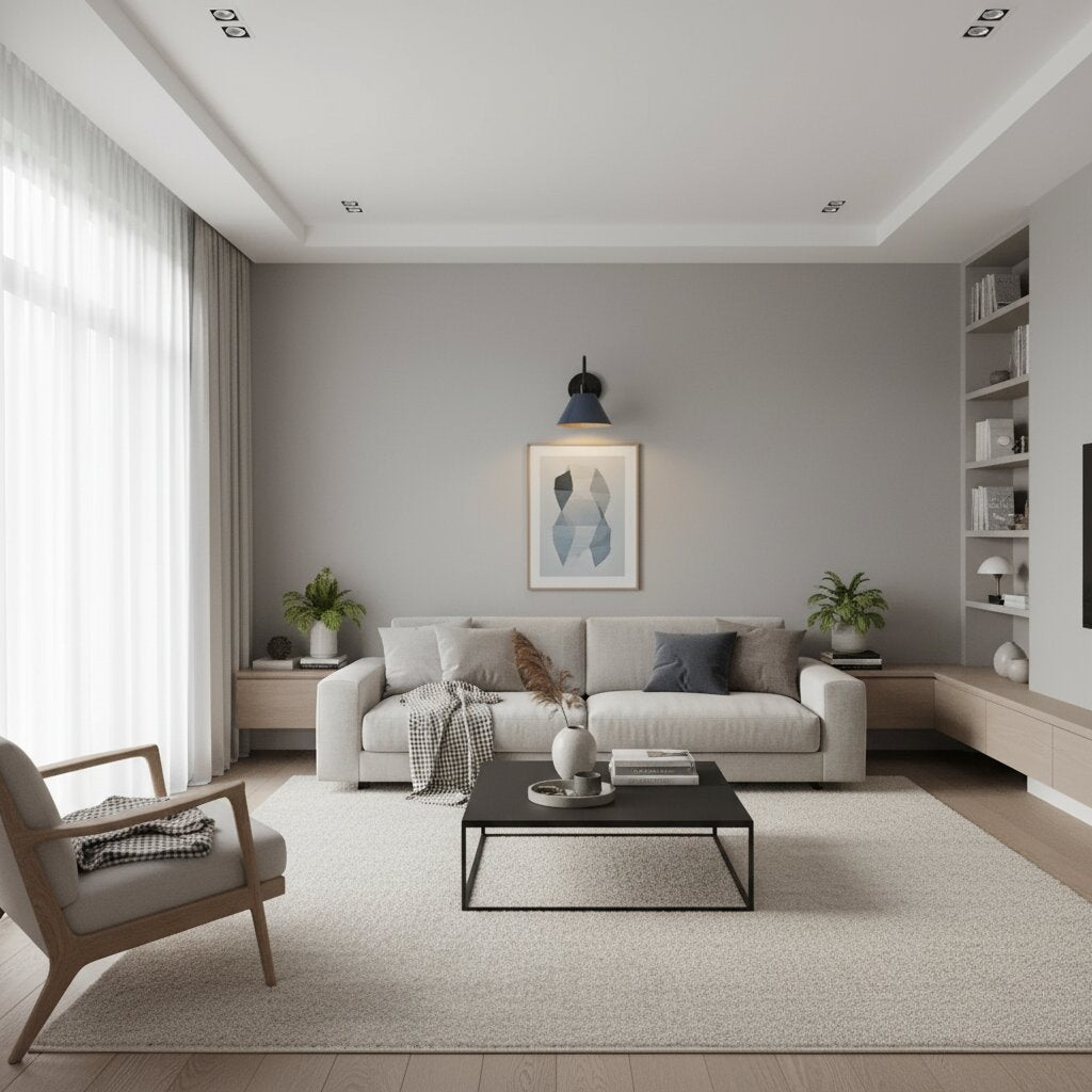 Applique murale contemporaine en métal effilé Narix pour couloirs et chambres