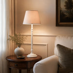 Load image into Gallery viewer, French Country Fabric Metal Table Lamp