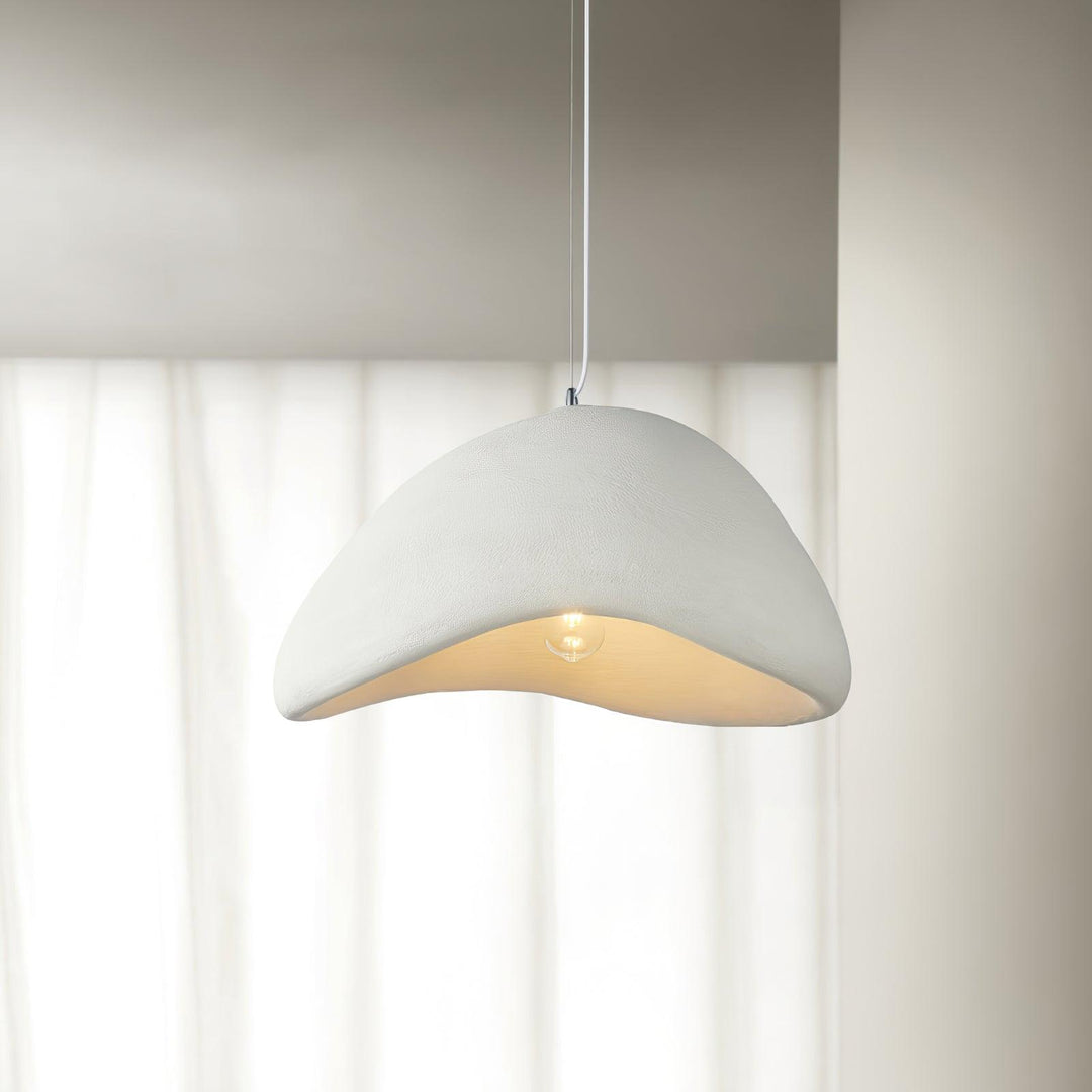Curved Polystyrene Plug-In Pendant Light