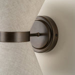 Load image into Gallery viewer, Ankora Bow-Tie Linen Shade Wall Light with Aged Brass Finish for Hallway and Bedroom