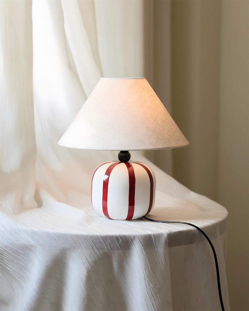 Lámpara de Mesa Lollipop Juguetona Esfera Colorida para Decoración de Dormitorio