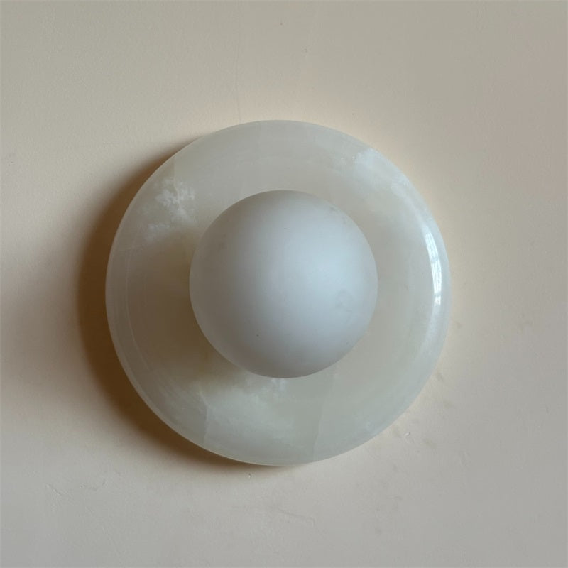 Applique Orli en jade blanc