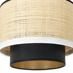 Cargar imagen en el visor de la Galería, Natural Wabi Sabi Raffia Grass Pendant Light for Dining Room