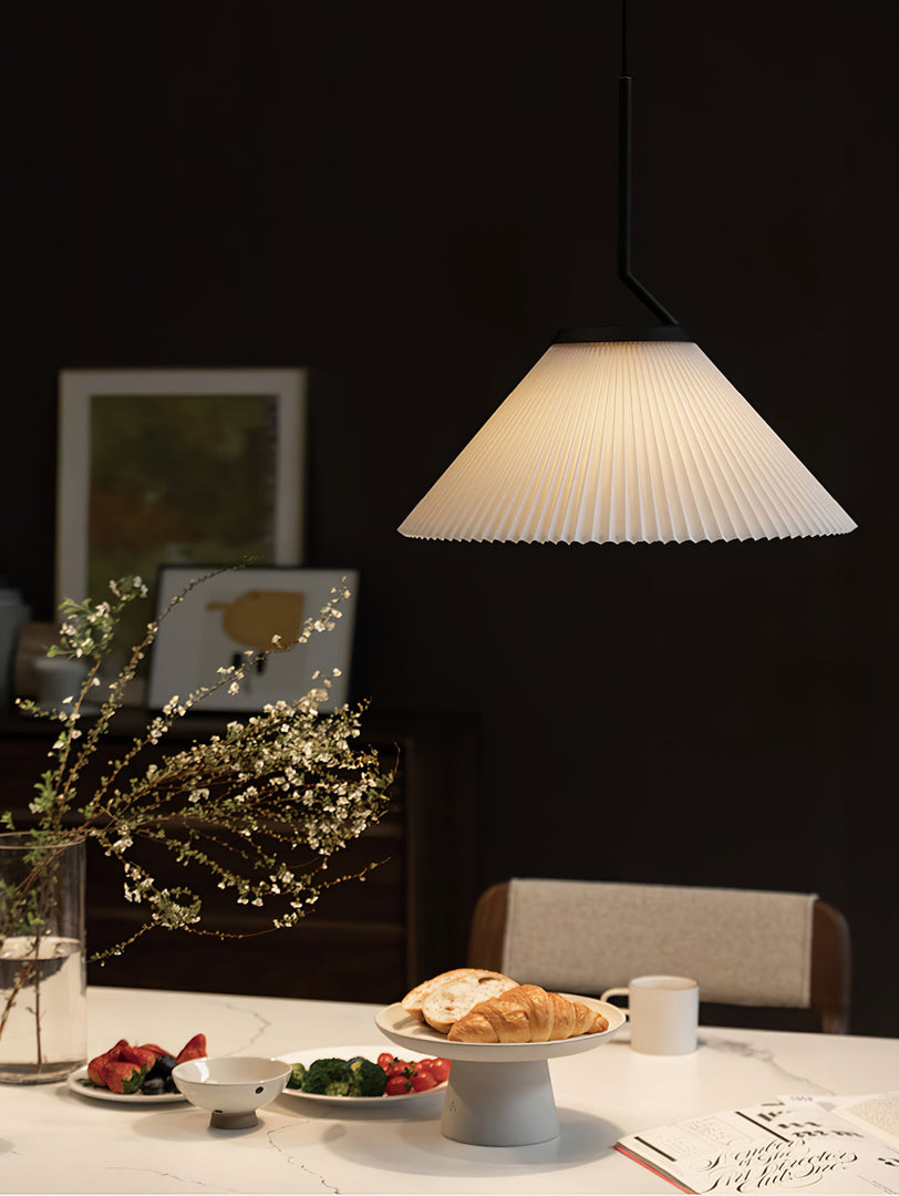 Lampe suspendue plissée Demare