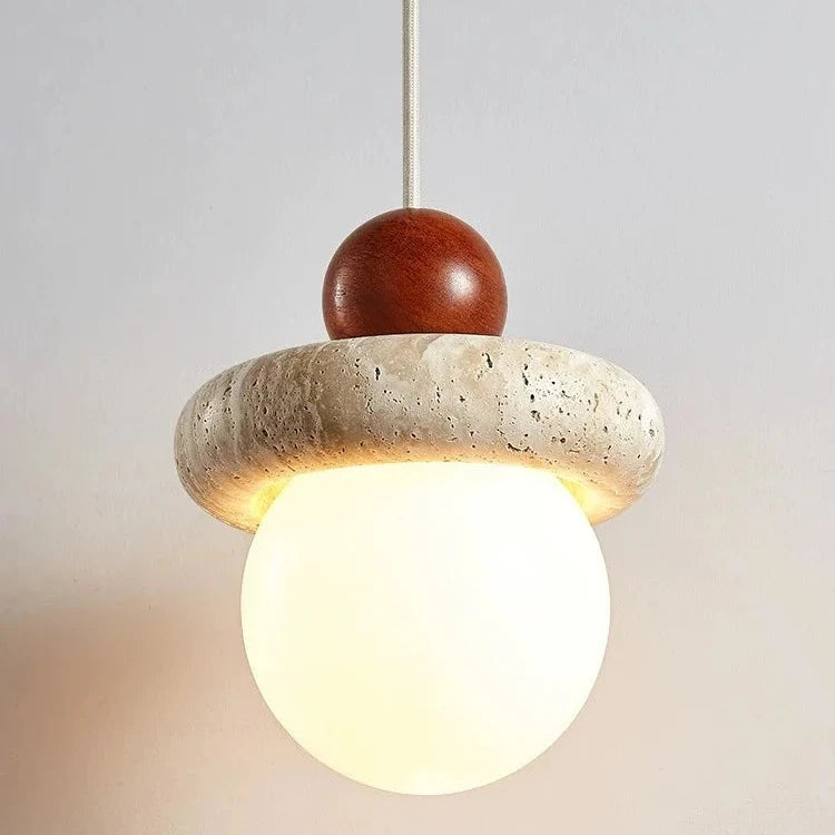 Creme Travertin Pendel Kronleuchter