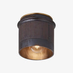 Load image into Gallery viewer, Vintage Industrial Ceiling Light - Black Metal Flush Mount

