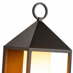 Bild in Gallery-Viewer laden, Allora Black Outdoor Wall Lamp with White Glass Shade