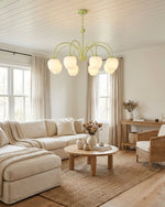 Bild in Gallery-Viewer laden, Tulip Matcha Kronleuchter