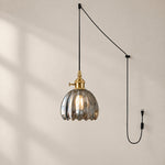 Bild in Gallery-Viewer laden, Vintage Blossom Glass Plug-In Pendant Light