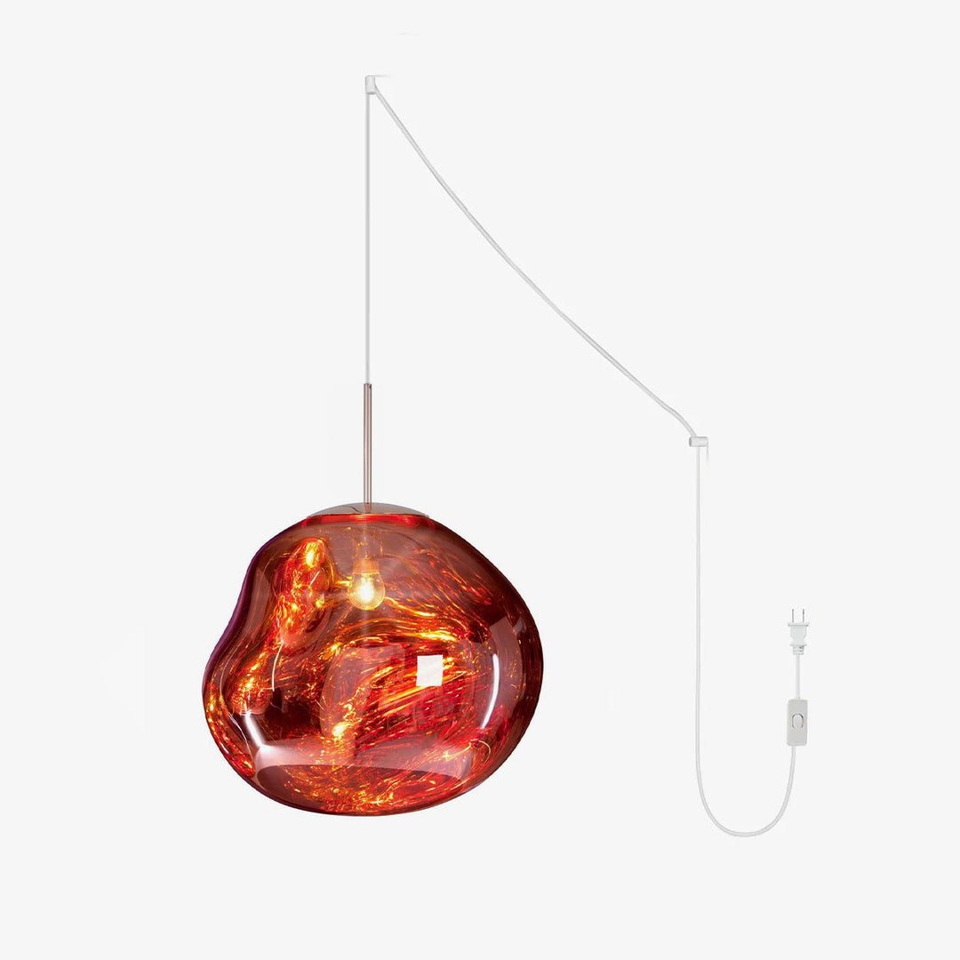 Molten PVC Organic Plug-In Pendant Light