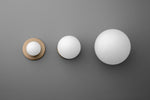 Load image into Gallery viewer, Glorica Glass Brass Wall Sconce - Frosted Globe Classic Light For Warm Ambiance
