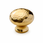 Bild in Gallery-Viewer laden, Natural Brass hammered mushroom knob