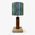 Load image into Gallery viewer, Painterly Stripe fabric table lamp