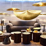 Load image into Gallery viewer, Hammered Brass Suspension Light
