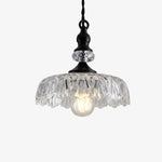 Load image into Gallery viewer, Verdoma Flower Glass Pendant Light - Vintage Floral Design for Living and Dining U01
